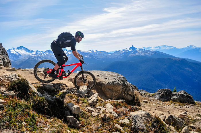 Biking in Whistler in the fall