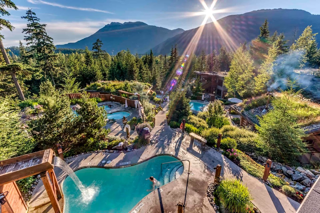 Scandinave Spa Whistler in the summer